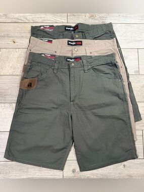 Wrangler Riggs Workwear Ripstop Shorts • 3 Pairs